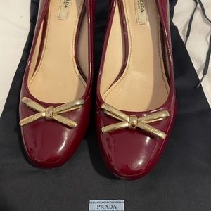 Prada patent leather 3” heels